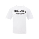 Alexander McQueen White Cotton T-Shirt -   -  Alexander McQueen.